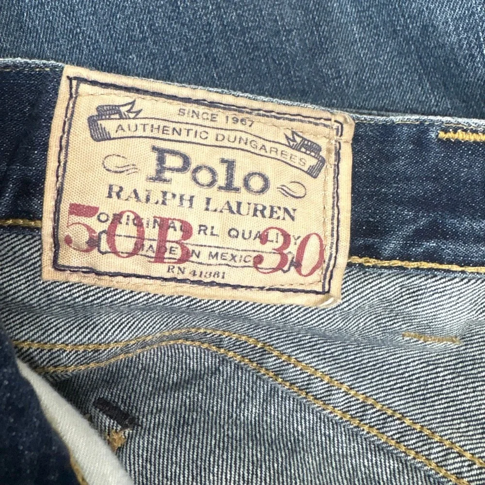 Polo Ralph Lauren Jeans Mens Size 50x30 Blue‎ Hampton Straight Classic Casual